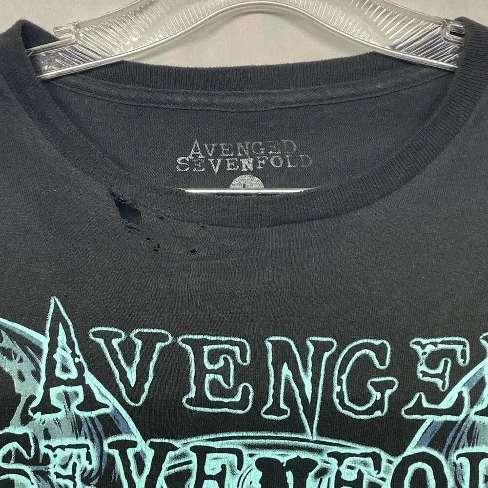 Avenged Sevenfold Hail To The King Tour Mens L T-shirt Distressed